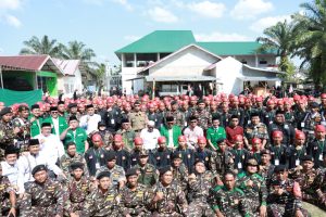 Bupati Siak Buka Resmi Diklatsar Terpadu Banser Angkatan 15 di Ponpes An-Nur Bungaraya
