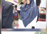 Diguyur Hujan, Upacara HSN 2026 Siak Berlangsung Khidmat, Afni: Santri Penjaga Nadi Bangsa